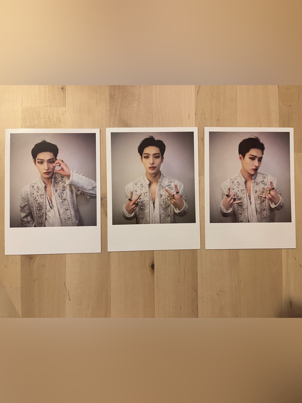 Set of 3 OFFICIAL Large Mingi of Ateez photocards